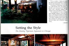 Architectural layout, exterior and interiors, of a Stanley Tigerman design.