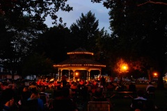 The Yorkville Community Band performs a concert in Town Square Park, Yorkville, IL, part of the Music In The Park series