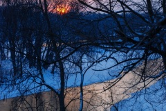 Winter sunrise near the Fox River