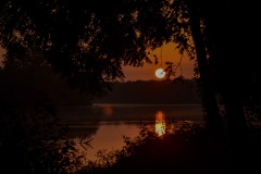 Sunrise over the Fox River near Yorkville, IL