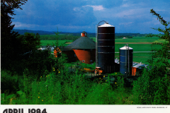 Round Barn on Robillard Dairy in Vermont.  Client was A.O.Smith Harvestore