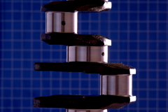 Beauty shot of a Diesel engine crankshaft.  Client:  Amoco