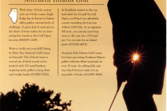 Evening shot of golfing.  Client:  Illinois Tourism
